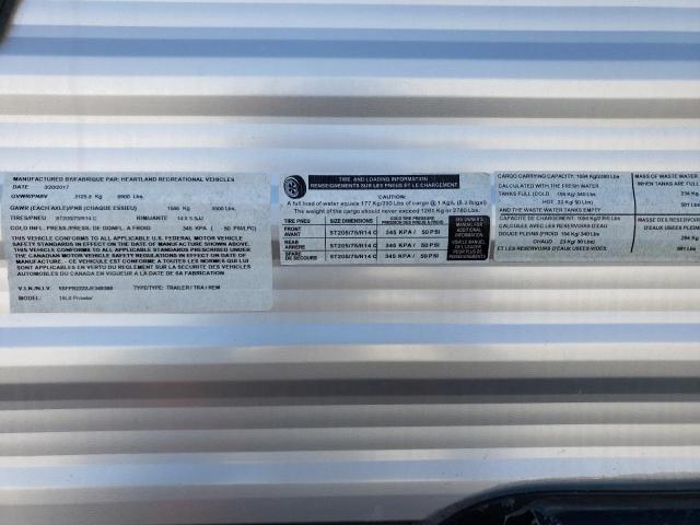 5SFPB2222JE349388 - 2018 HEART LAND PROWLER 双色 照片 10