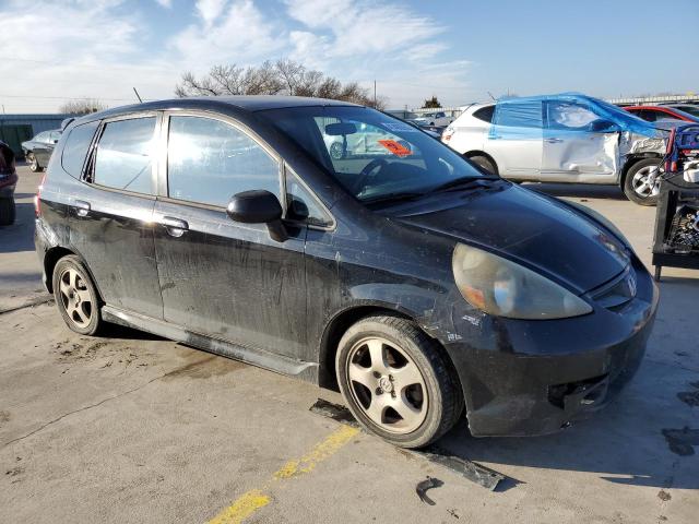 JHMGD37658S028759 - 2008 HONDA FIT SPORT BLACK photo 4