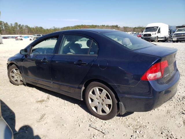 1HGFA16587L079718 - 2007 HONDA CIVIC LX BLUE photo 2