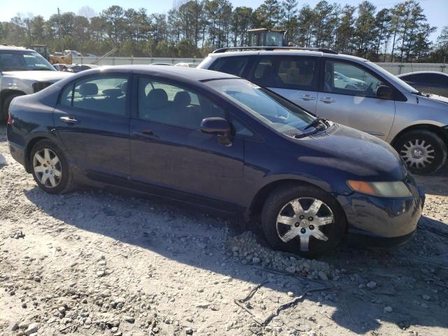 1HGFA16587L079718 - 2007 HONDA CIVIC LX BLUE photo 4