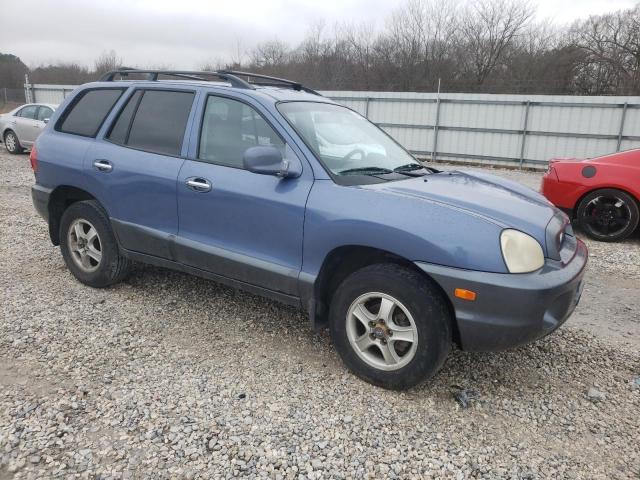 KM8SC13D32U147022 - 2002 HYUNDAI SANTA FE GLS BLUE photo 4