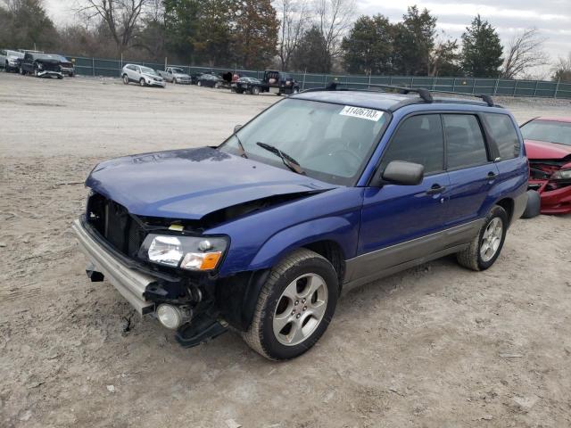 JF1SG656X4H756789 - 2004 SUBARU FORESTER 2.5XS Көк фото 1