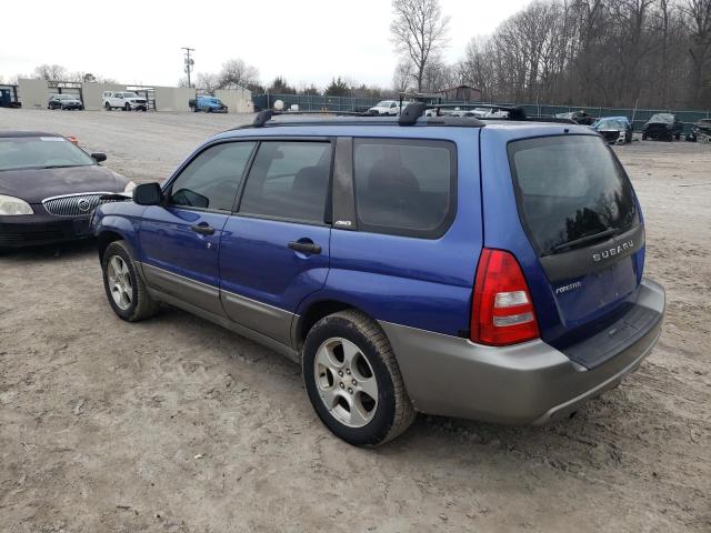 JF1SG656X4H756789 - 2004 SUBARU FORESTER 2.5XS BLUE photo 2