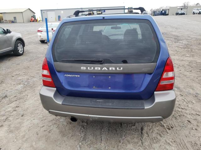 JF1SG656X4H756789 - 2004 SUBARU FORESTER 2.5XS Көк фото 6