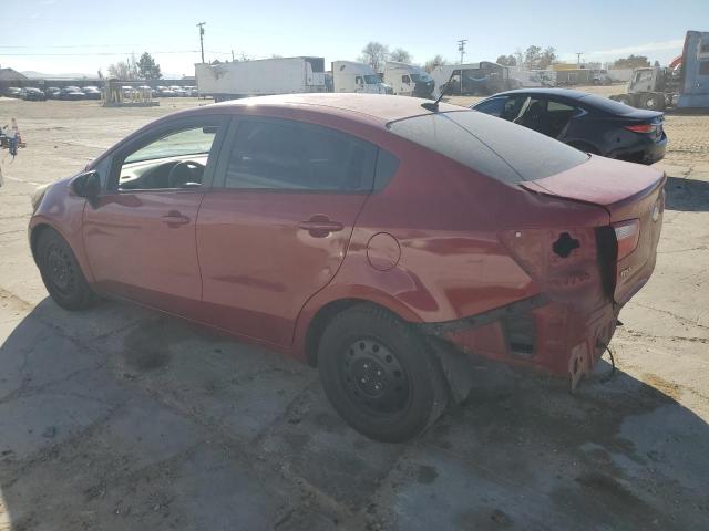 KNADM4A35E6374613 - 2014 KIA RIO LX RED photo 2