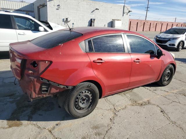 KNADM4A35E6374613 - 2014 KIA RIO LX RED photo 3