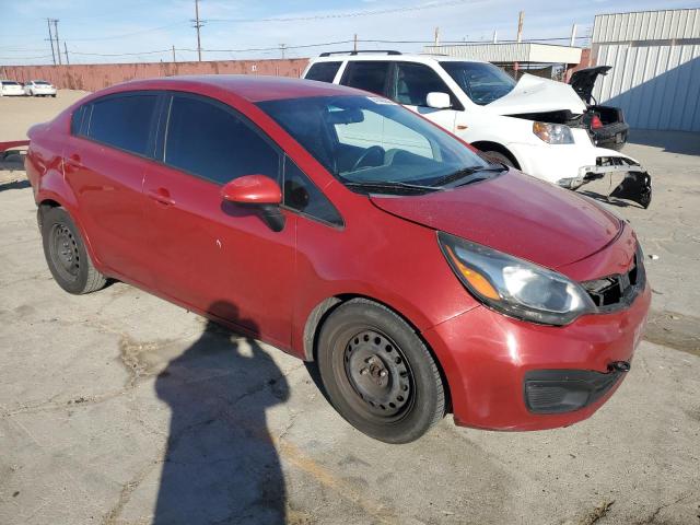 KNADM4A35E6374613 - 2014 KIA RIO LX RED photo 4