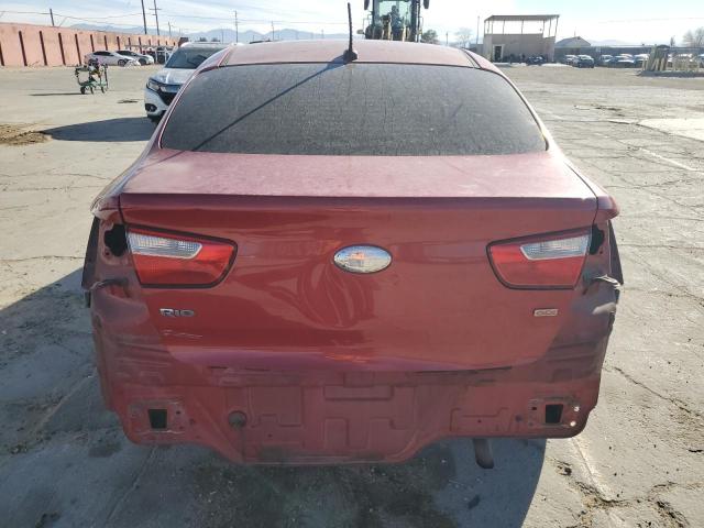 KNADM4A35E6374613 - 2014 KIA RIO LX RED photo 6