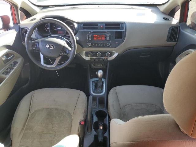 KNADM4A35E6374613 - 2014 KIA RIO LX RED photo 8
