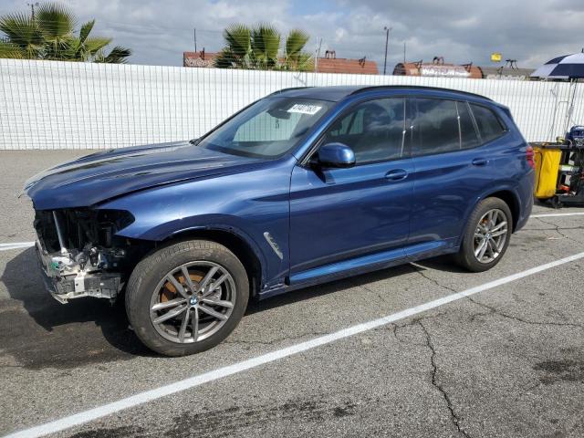 5UXTY5C08M9H55270 - 2021 BMW X3 XDRIVE30I BLUE photo 1