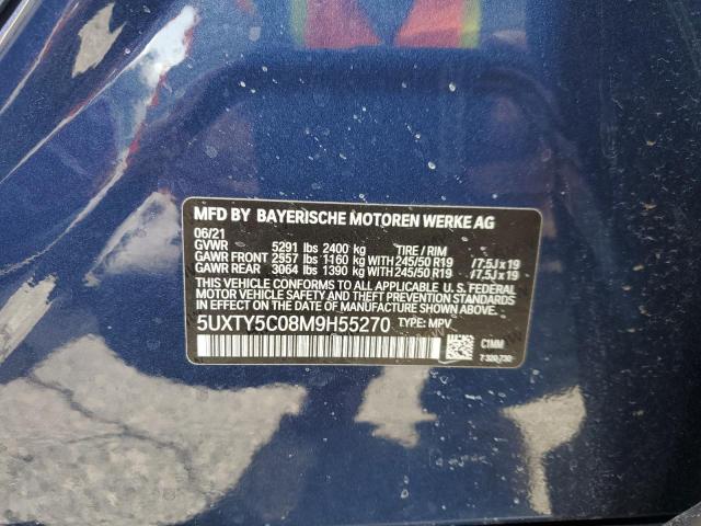 5UXTY5C08M9H55270 - 2021 BMW X3 XDRIVE30I Mavi foto 14