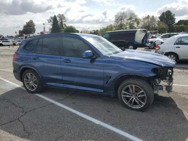 5UXTY5C08M9H55270 - 2021 BMW X3 XDRIVE30I BLUE photo 4