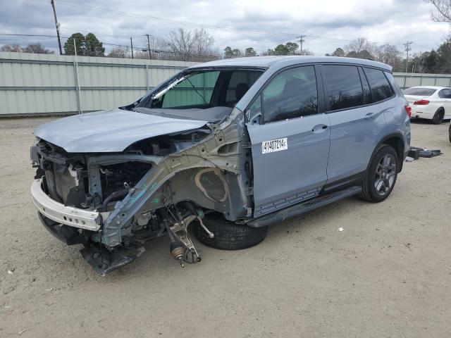 5FNYF7H57NB005666 - 2022 HONDA PASSPORT EXL BLUE photo 1