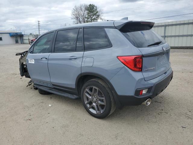 5FNYF7H57NB005666 - 2022 HONDA PASSPORT EXL BLUE photo 2