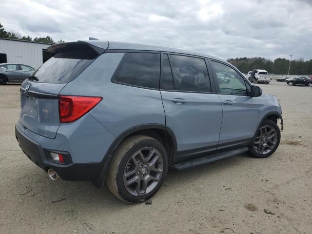 5FNYF7H57NB005666 - 2022 HONDA PASSPORT EXL BLUE photo 3