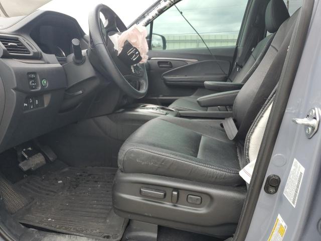 5FNYF7H57NB005666 - 2022 HONDA PASSPORT EXL BLUE photo 7