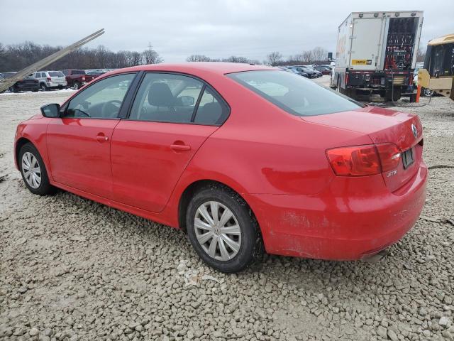 3VW2K7AJ4CM406509 - 2012 VOLKSWAGEN JETTA BASE RED photo 2