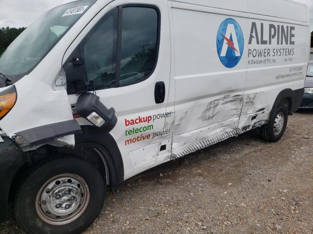 3C6URVHG0KE564836 - 2019 RAM PROMASTER 3500 HIGH თეთრი ფოტო 9