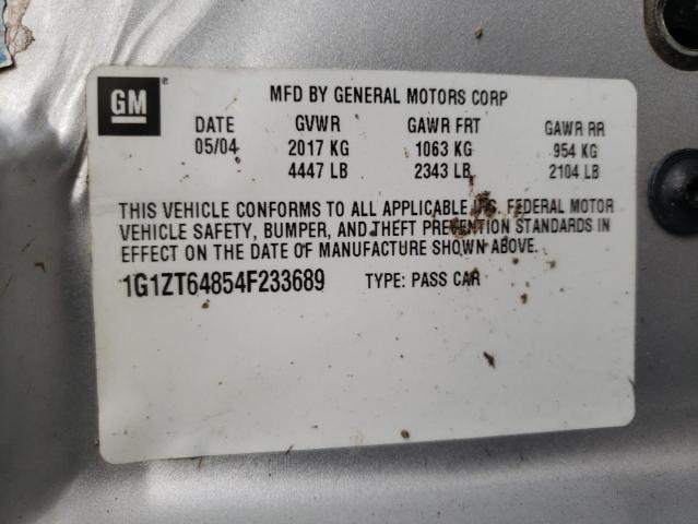 1G1ZT64854F233689 - 2004 CHEVROLET MALIBU MAXX LS SILVER photo 13