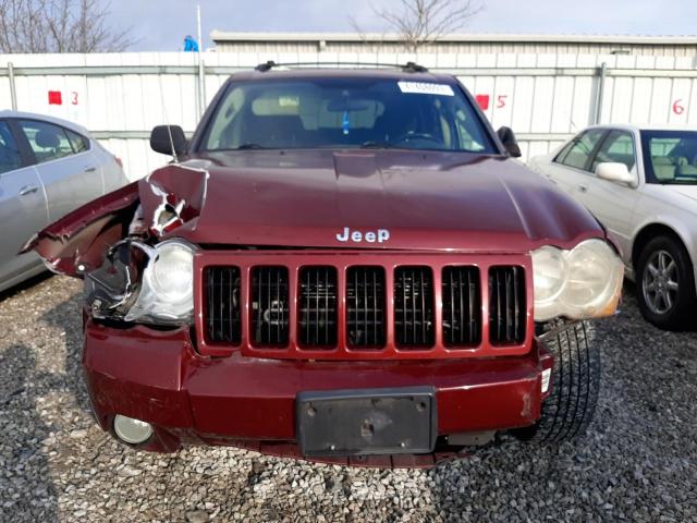 1J8HR48N48C163947 - 2008 JEEP GRAND CHER LAREDO BURGUNDY photo 5