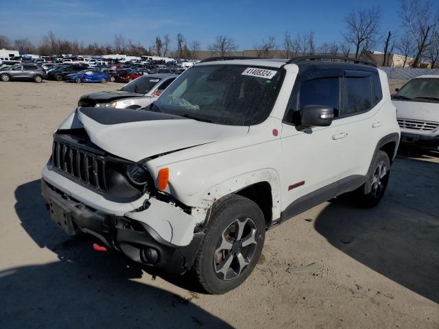 ZACNJDC13MPN36176 - 2021 JEEP RENEGADE TRAILHAWK WHITE photo 1