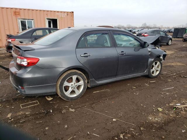 2T1BU4EE2BC732678 - 2011 TOYOTA COROLLA BASE GRAY photo 3