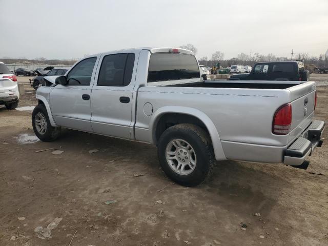 1D7HL38X03S339871 - 2003 DODGE DAKOTA QUAD SPORT SILVER photo 2