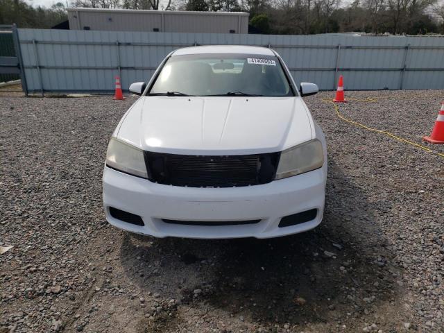 1C3CDZCB8CN218072 - 2012 DODGE AVENGER SXT WHITE photo 5