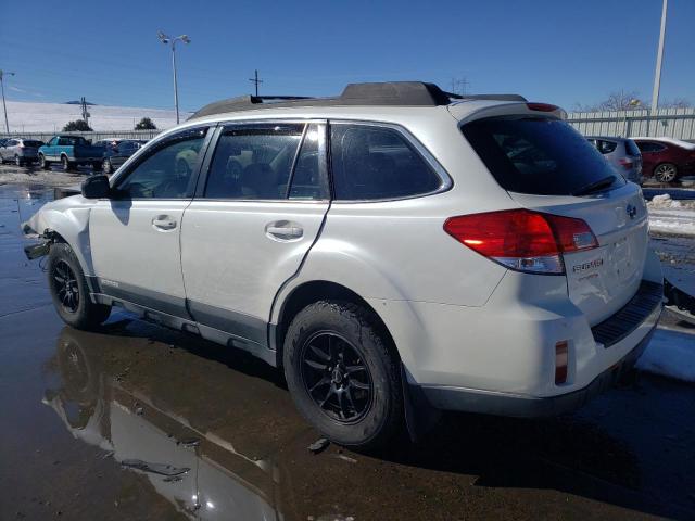 4S4BRCACXA3333097 - 2010 SUBARU OUTBACK 2.5I WHITE photo 2