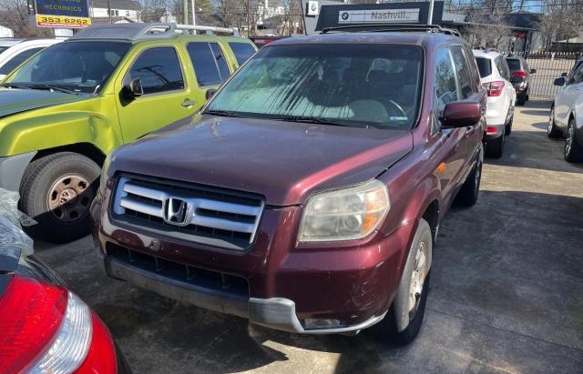 2HKYF18697H532313 - 2007 HONDA PILOT EXL MAROON photo 2