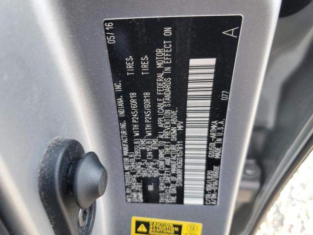 5TDKKRFH3GS157811 - 2016 TOYOTA HIGHLANDER XLE SILVER photo 13