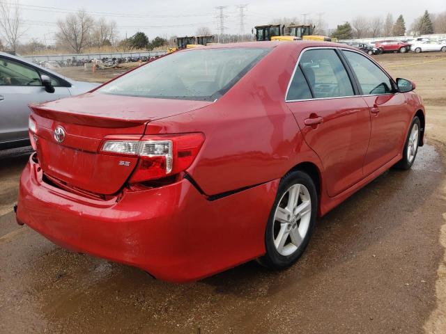 4T1BF1FK0DU701783 - 2013 TOYOTA CAMRY L RED photo 3