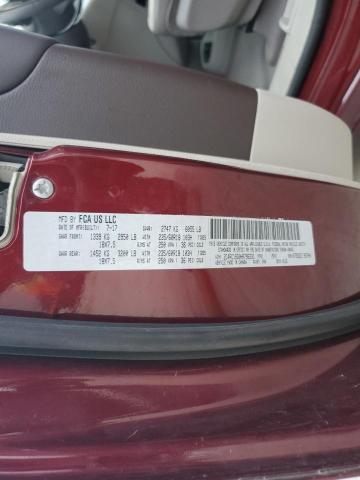 2C4RC1BG0HR796331 - 2017 CHRYSLER PACIFICA TOURING L BURGUNDY photo 13