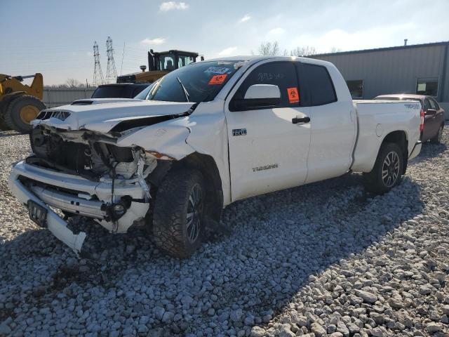 5TFUW5F13KX834819 - 2019 TOYOTA TUNDRA DOUBLE CAB SR/SR5 WHITE photo 1