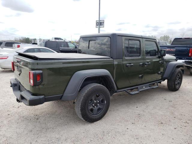 1C6JJTAG7PL534868 - 2023 JEEP GLADIATOR SPORT GREEN photo 3