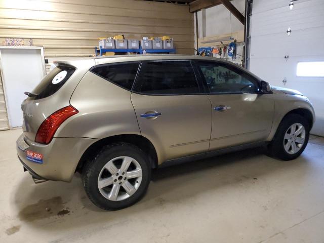 JN8AZ08W86W514420 - 2006 NISSAN MURANO SL GOLD photo 3