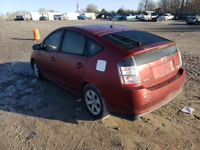 JTDKB20U653071162 - 2005 TOYOTA PRIUS RED photo 2