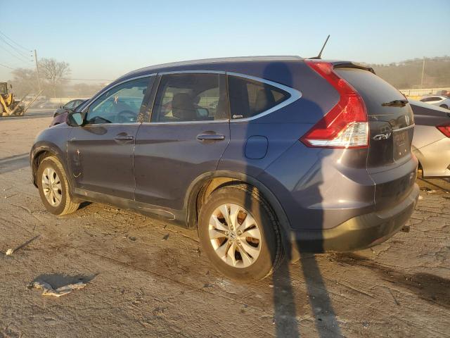 5J6RM4H72CL077468 - 2012 HONDA CR-V EXL BLUE photo 2