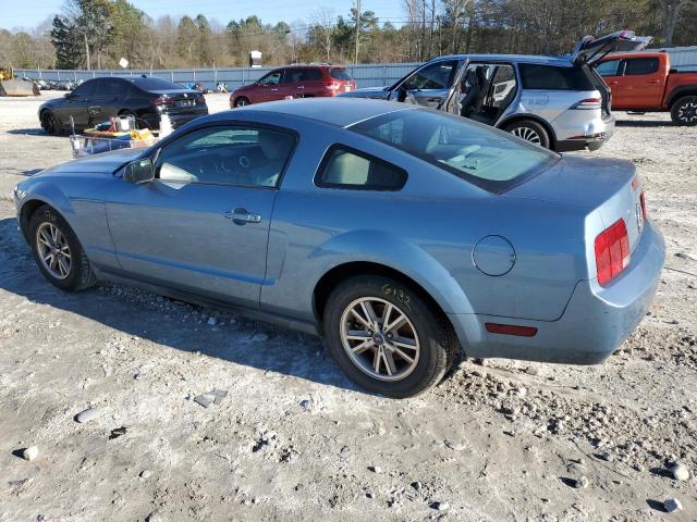 1ZVFT80N955133486 - 2005 FORD MUSTANG BLUE photo 2