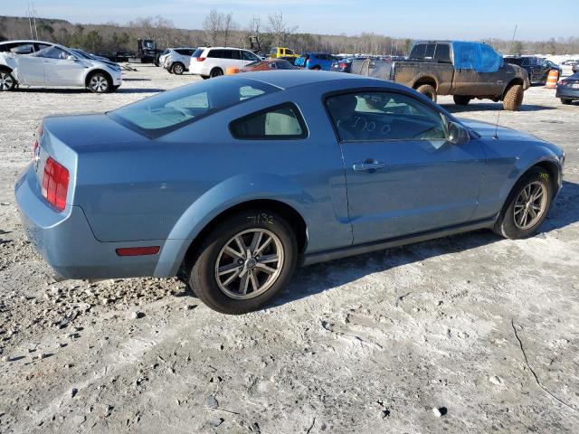 1ZVFT80N955133486 - 2005 FORD MUSTANG BLUE photo 3