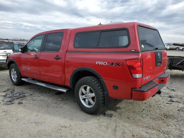 1N6AA0EC6BN319412 - 2011 NISSAN TITAN S RED photo 2