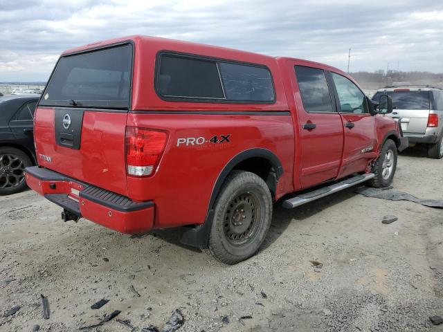 1N6AA0EC6BN319412 - 2011 NISSAN TITAN S RED photo 3