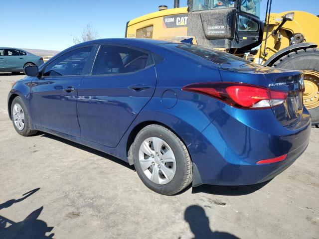 5NPDH4AE6GH668135 - 2016 HYUNDAI ELANTRA SE BLUE photo 2