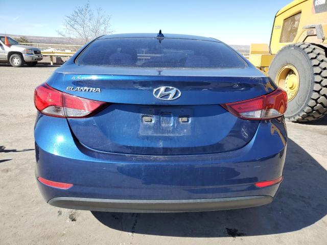 5NPDH4AE6GH668135 - 2016 HYUNDAI ELANTRA SE BLUE photo 6