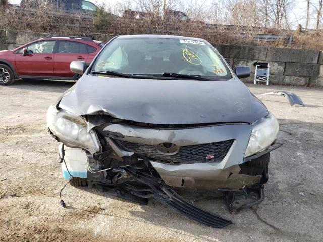 2T1BU4EE9AC248361 - 2010 TOYOTA COROLLA BASE GRAY photo 5