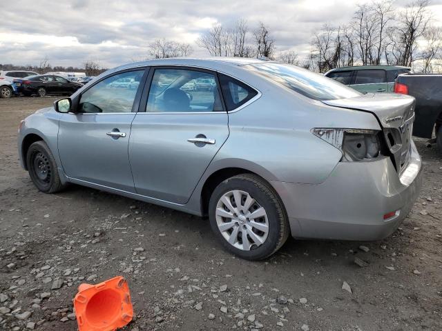 3N1AB7AP2EY233459 - 2014 NISSAN SENTRA S SILVER photo 2