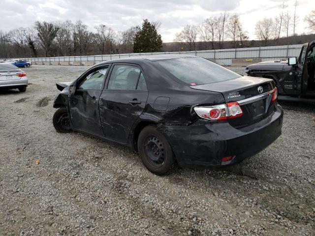 2T1BU4EE9BC669840 - 2011 TOYOTA COROLLA BASE BLACK photo 2