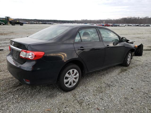2T1BU4EE9BC669840 - 2011 TOYOTA COROLLA BASE BLACK photo 3