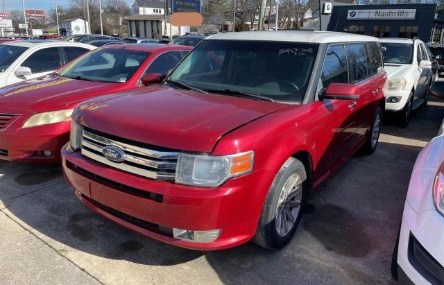 2FMHK6CC5ABB09989 - 2010 FORD FLEX SEL RED photo 2