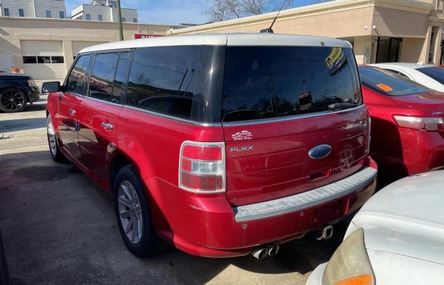 2FMHK6CC5ABB09989 - 2010 FORD FLEX SEL RED photo 3